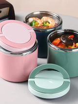 1L Green Food Thermos - Keeps Food Hot for 12 Hours - Insulated Lunch Container