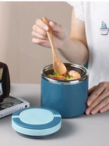 1L Green Food Thermos - Keeps Food Hot for 12 Hours - Insulated Lunch Container