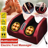 Electric Foot Massager – Heat Function, 3 Speed Settings & Dual Rotation