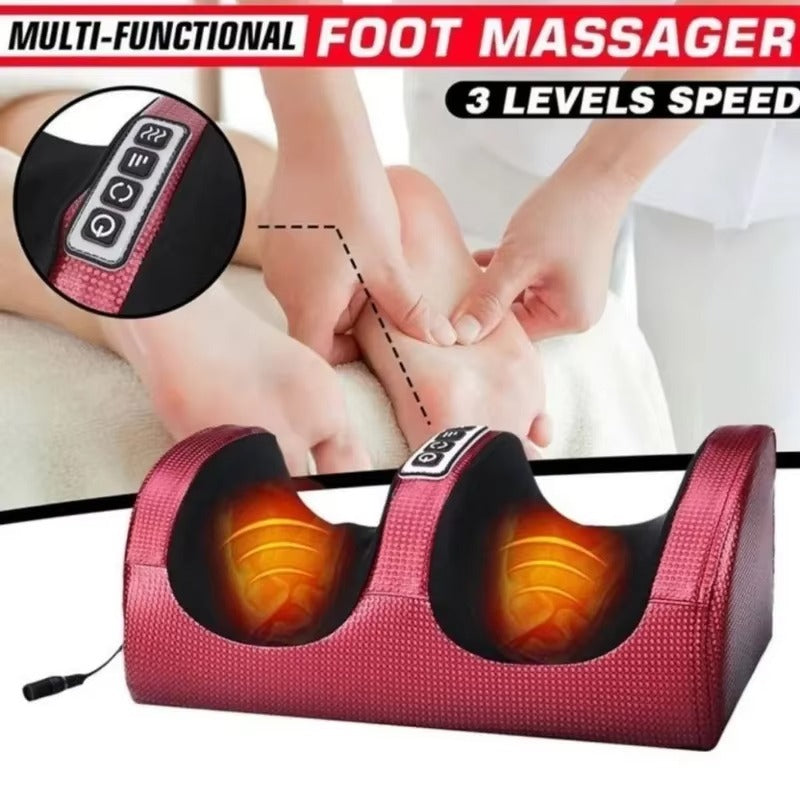 Electric Foot Massager – Heat Function, 3 Speed Settings & Dual Rotation