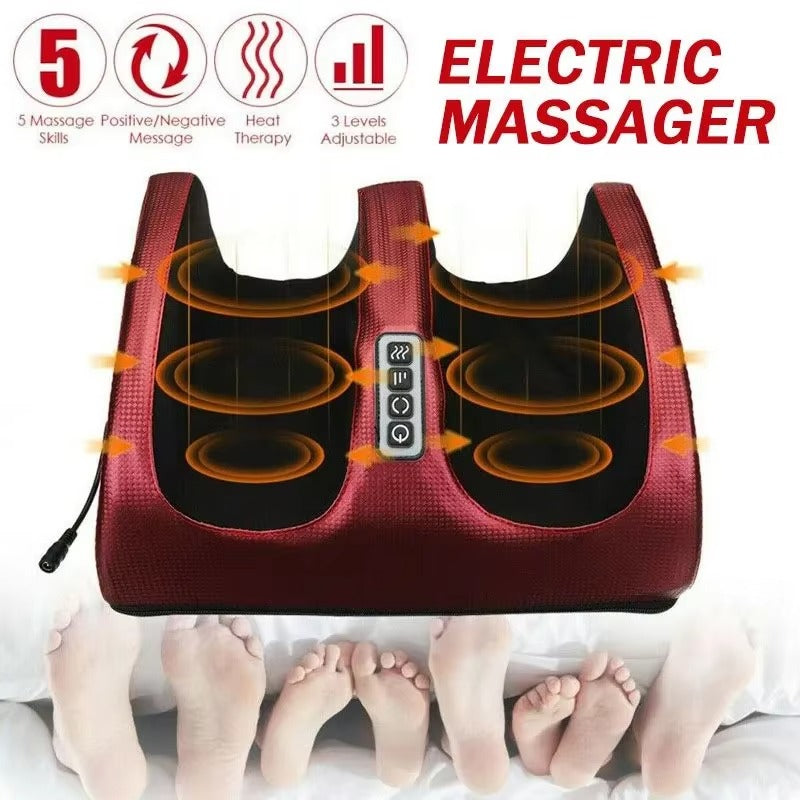 Electric Foot Massager – Heat Function, 3 Speed Settings & Dual Rotation