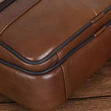 BowLift | Men’s Leather Shoulder Bag | Genuine Cowhide Crossbody | Adjustable Strap