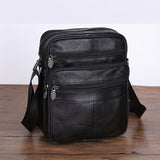 BowLift | Men’s Leather Shoulder Bag | Genuine Cowhide Crossbody | Adjustable Strap