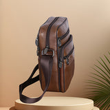 BowLift | Men’s Leather Shoulder Bag | Genuine Cowhide Crossbody | Adjustable Strap
