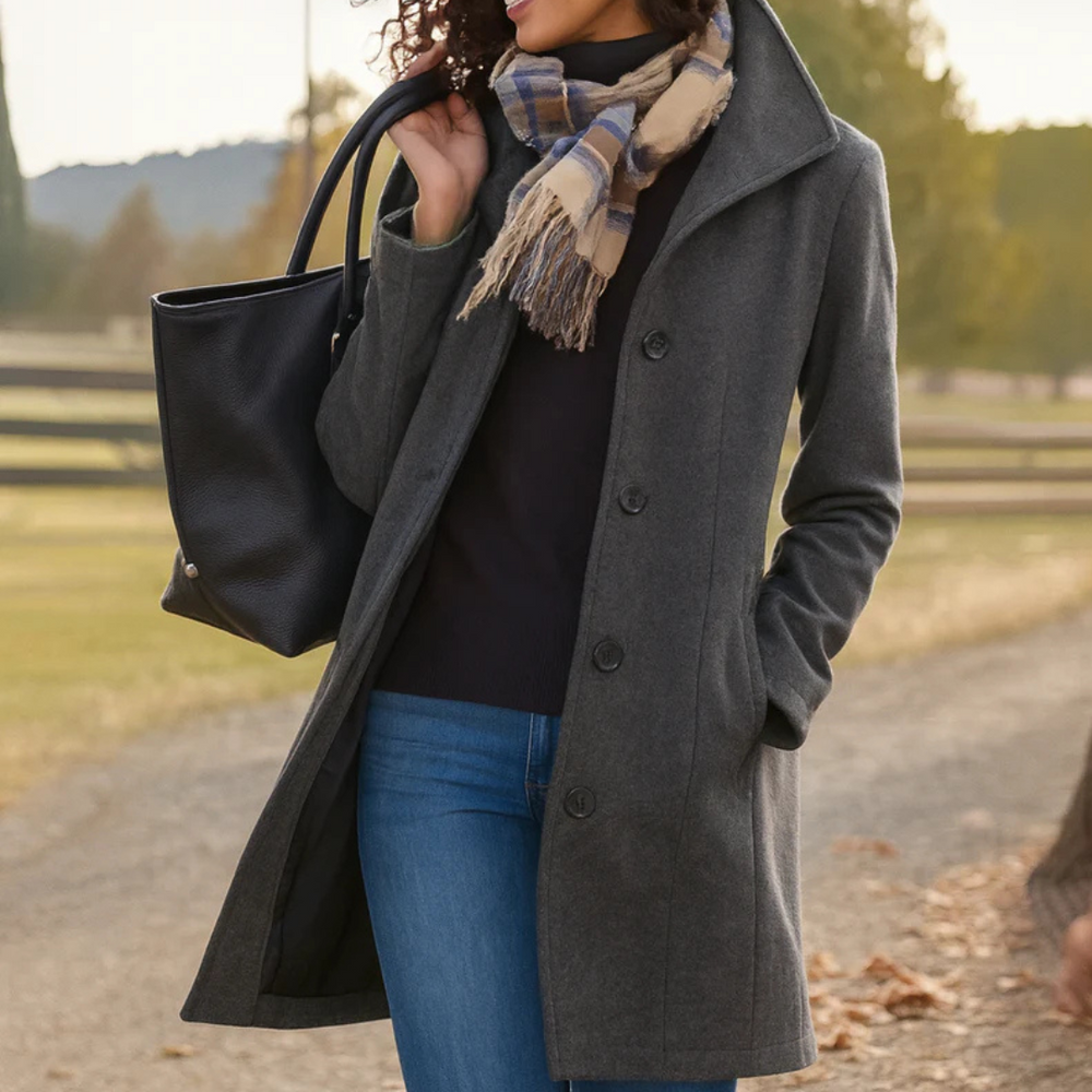 Women's oversized coat, view 4