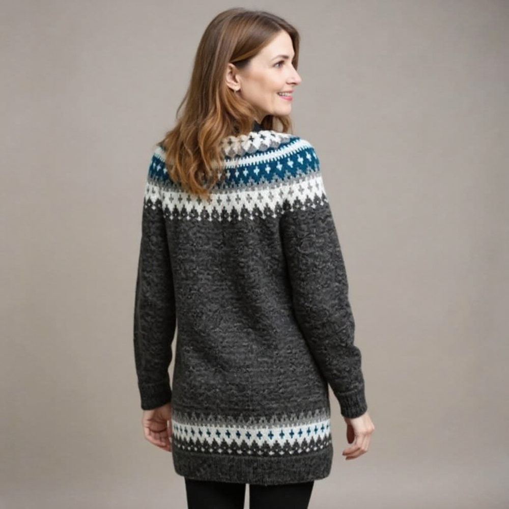 Althea Vintage Icelandic Sweater - Cozy Knit Pullover for Classic Style
