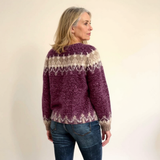 Samantha Vintage Icelandic Sweater - Cozy Knit Pullover for Women
