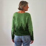 Vintage Paisley Icelandic Sweater | Cozy Knit Pullover for Stylish Comfort