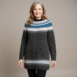 Althea Vintage Icelandic Sweater - Cozy Knit Pullover for Classic Style
