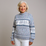 Melanie Vintage Icelandic Sweater - Cozy Knit Pullover for Women