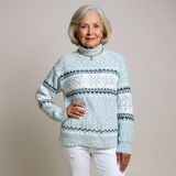 Melanie Vintage Icelandic Sweater - Cozy Knit Pullover for Women