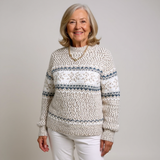 Melanie Vintage Icelandic Sweater - Cozy Knit Pullover for Women