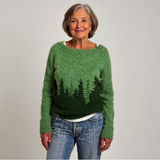 Vintage Paisley Icelandic Sweater | Cozy Knit Pullover for Stylish Comfort