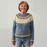 Lucy Vintage Icelandic Sweater - Cozy Knit Pullover for Women | Classic Nordic Design