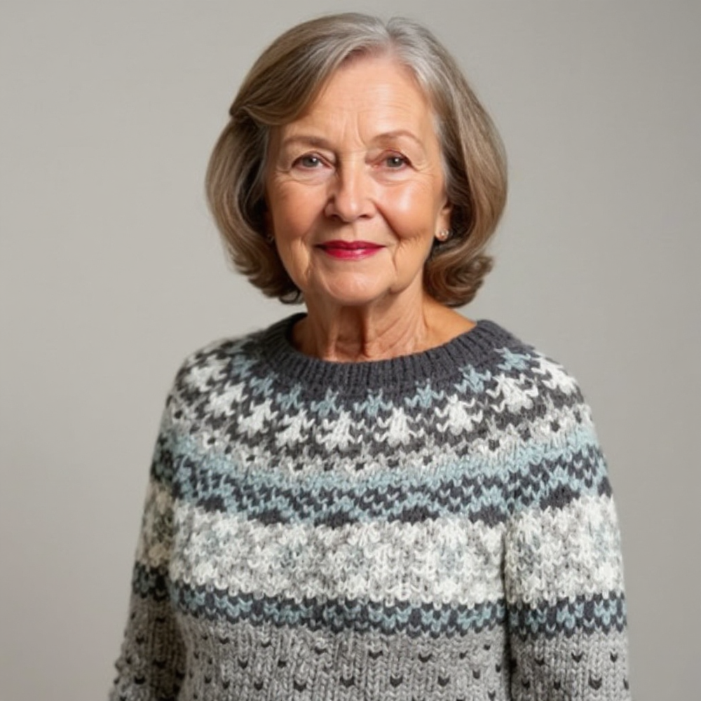 Amelia Vintage Handcrafted Icelandic Sweater - Unique Artisan Knitwear for Cozy Style