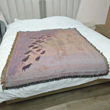 Cozy Woven Sheep Meadow Throw Blanket - Soft, Stylish, and Perfect for Home Decor