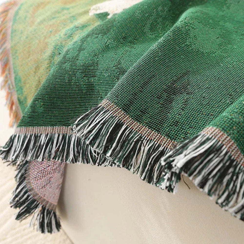 Cozy Woven Sheep Meadow Throw Blanket - Soft, Stylish, and Perfect for Home Decor