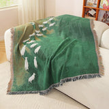Cozy Woven Sheep Meadow Throw Blanket - Soft, Stylish, and Perfect for Home Decor