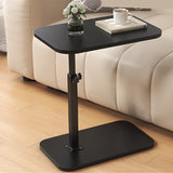 Adjustable Height Side Table with Stylish Wood Top - Versatile & Modern Design for Living Room or Bedroom