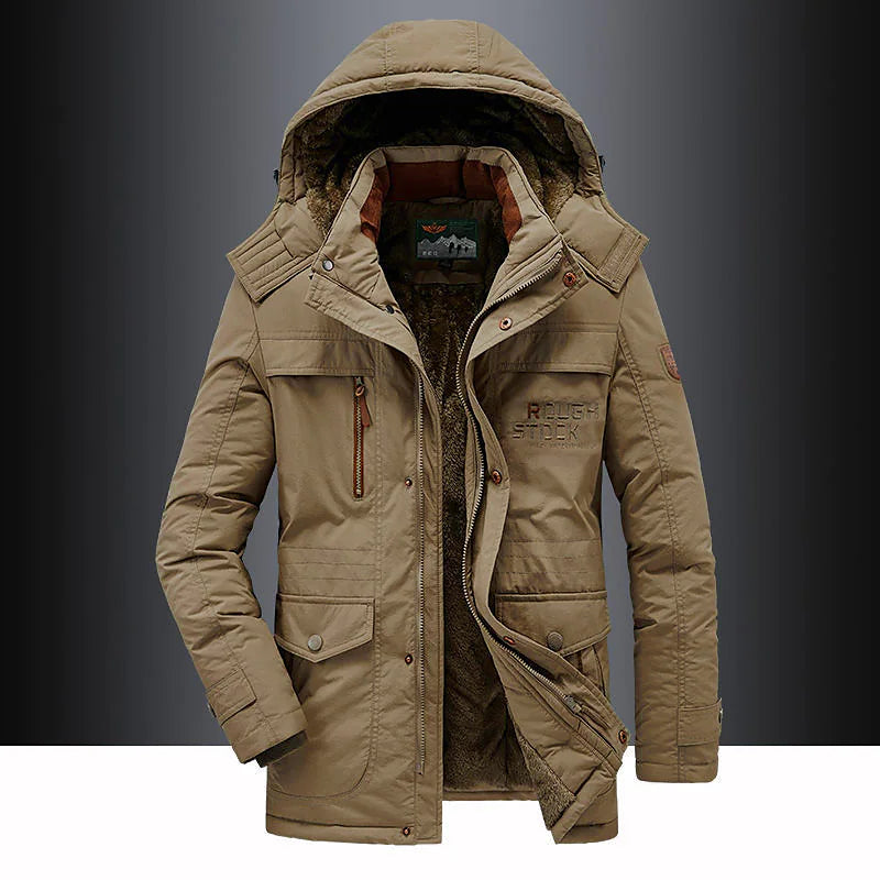 Leventis men's parka - Brown