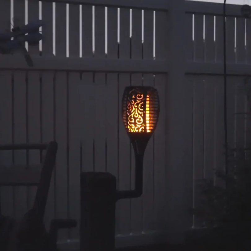 SolarFlame LED Garden Torches - Solar-Powered Outdoor Lighting for Patios & Landscapes