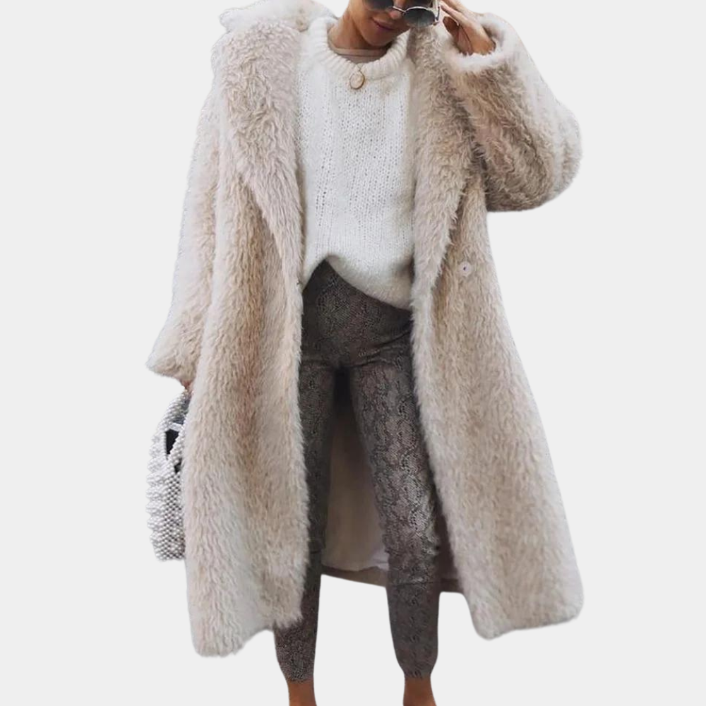 Gariela - Comfy Long Teddy Coat