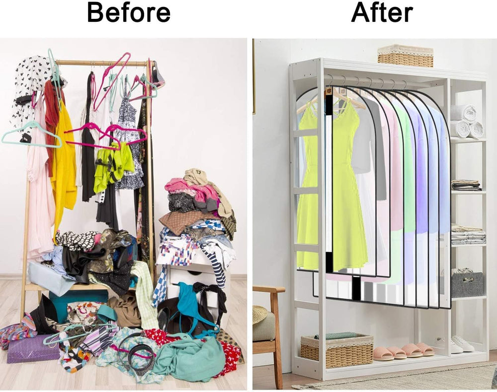 Extra-Long 71" Dress & Gown Garment Bag - Protective Cover with Handles for Long Dresses & Formal Wear