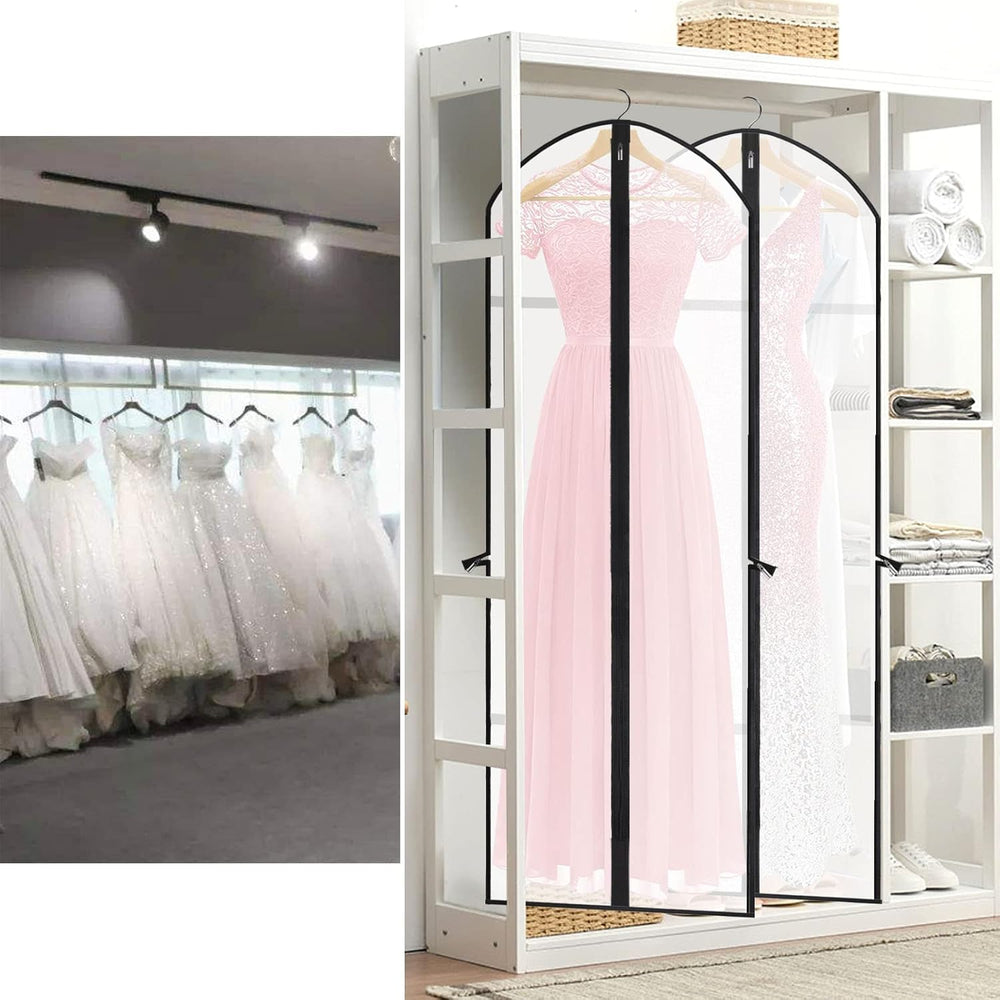 Extra-Long 71" Dress & Gown Garment Bag - Protective Cover with Handles for Long Dresses & Formal Wear