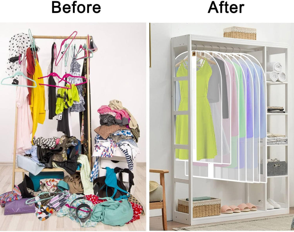 Extra-Long 71" Dress & Gown Garment Bag - Protective Cover with Handles for Long Dresses & Formal Wear