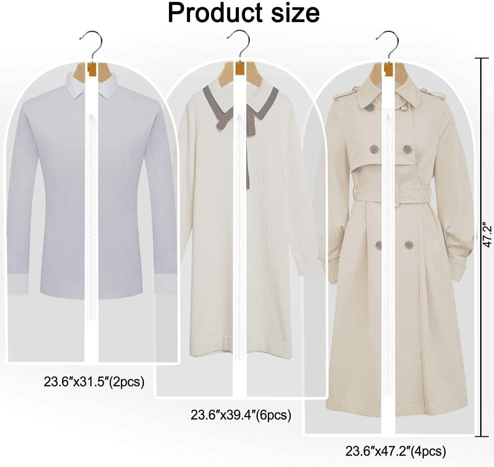 Extra-Long 71" Dress & Gown Garment Bag - Protective Cover with Handles for Long Dresses & Formal Wear