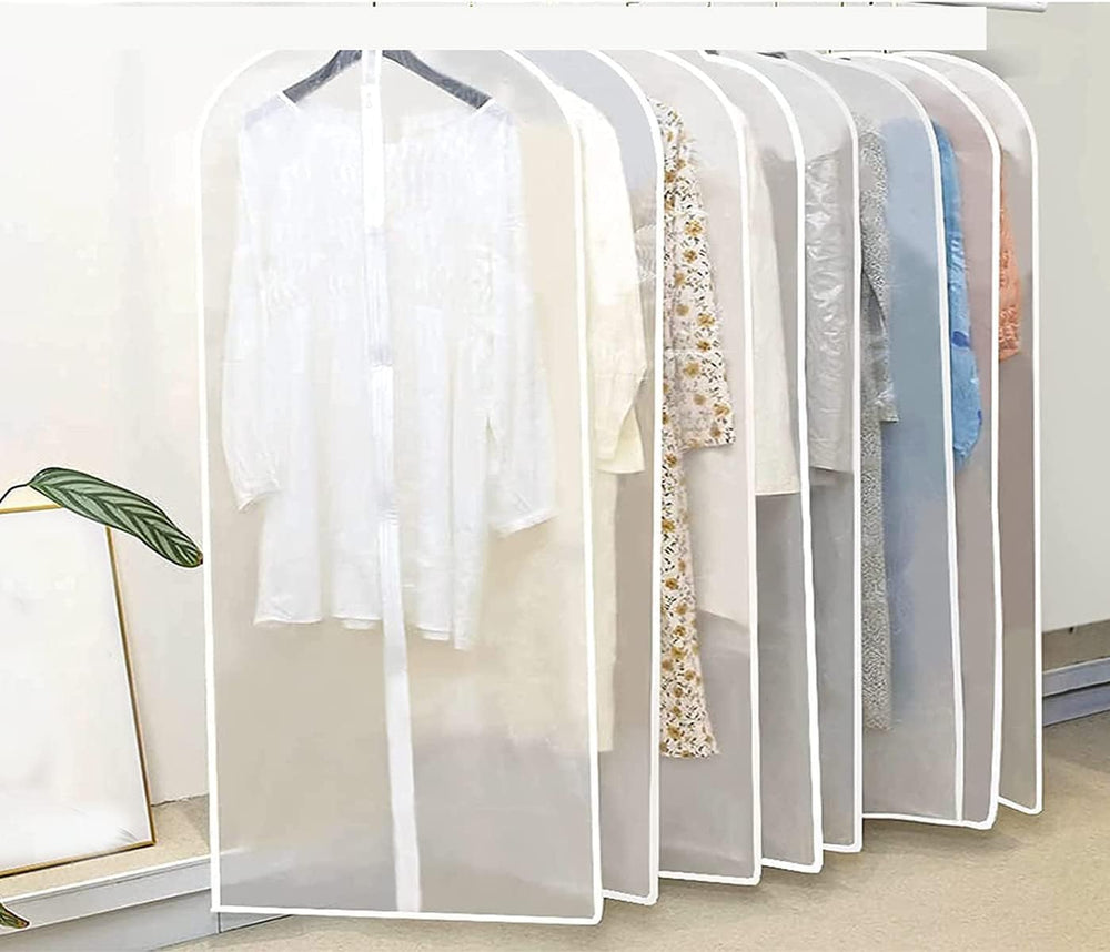 Clear Garment Storage Bags - Set of 5 | Buy 1 Get 1 FREE | Durable & Reusable Clothing Organizers