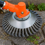Steel Wire Brush Trimmer Head – 36 Carbon Steel Wires, Universal Fit & 15cm
