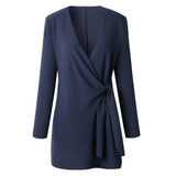 Knitted Women's Cardigan with Bow Belt - Elin