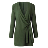 Knitted Women's Cardigan with Bow Belt - Elin