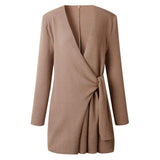 Knitted Women's Cardigan with Bow Belt - Elin
