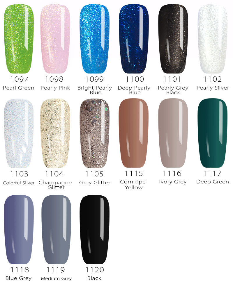 Luxury Gel Nail Varnish - UV/LED Curing, 0.41 fl oz - Vibrant Colors for Long-Lasting Shine