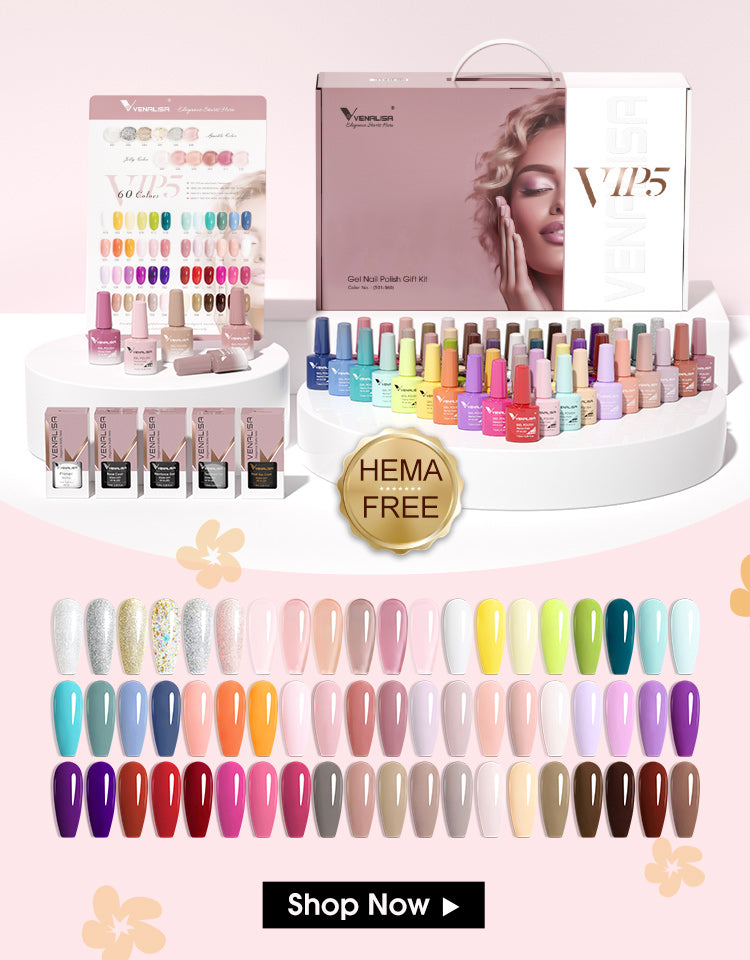 Luxury Gel Nail Varnish - UV/LED Curing, 0.41 fl oz - Vibrant Colors for Long-Lasting Shine