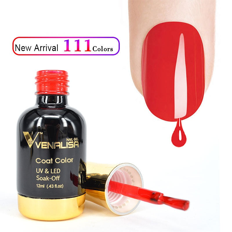Luxury Gel Nail Varnish - UV/LED Curing, 0.41 fl oz - Vibrant Colors for Long-Lasting Shine