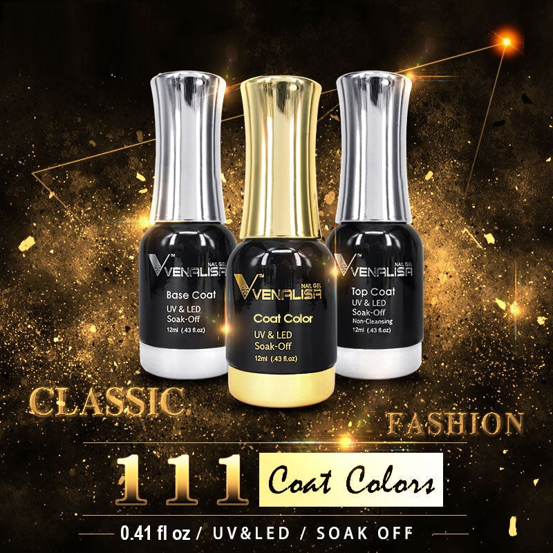 Luxury Gel Nail Varnish - UV/LED Curing, 0.41 fl oz - Vibrant Colors for Long-Lasting Shine