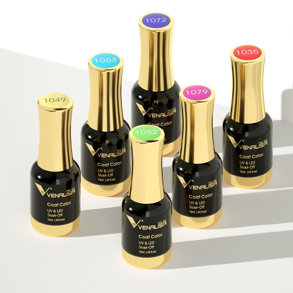 Luxury Gel Nail Varnish - UV/LED Curing, 0.41 fl oz - Vibrant Colors for Long-Lasting Shine