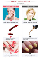Luxury Gel Nail Varnish - UV/LED Curing, 0.41 fl oz - Vibrant Colors for Long-Lasting Shine