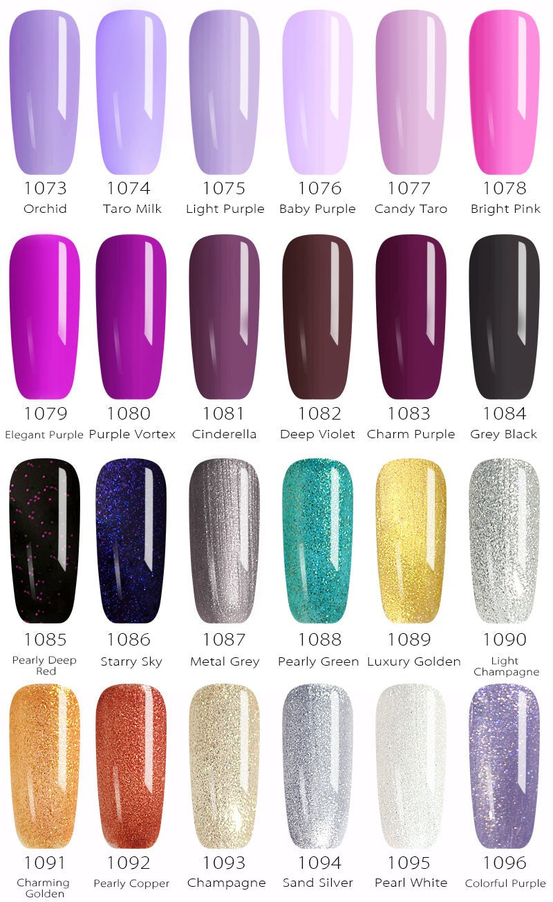 Luxury Gel Nail Varnish - UV/LED Curing, 0.41 fl oz - Vibrant Colors for Long-Lasting Shine