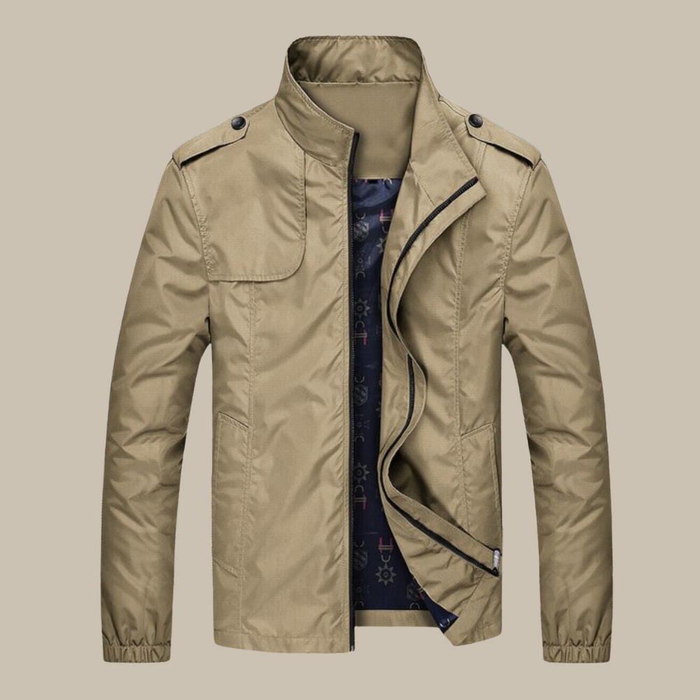GENTI Oxford Mid-Coat | Modern Waterproof & Windproof Jacket for Men