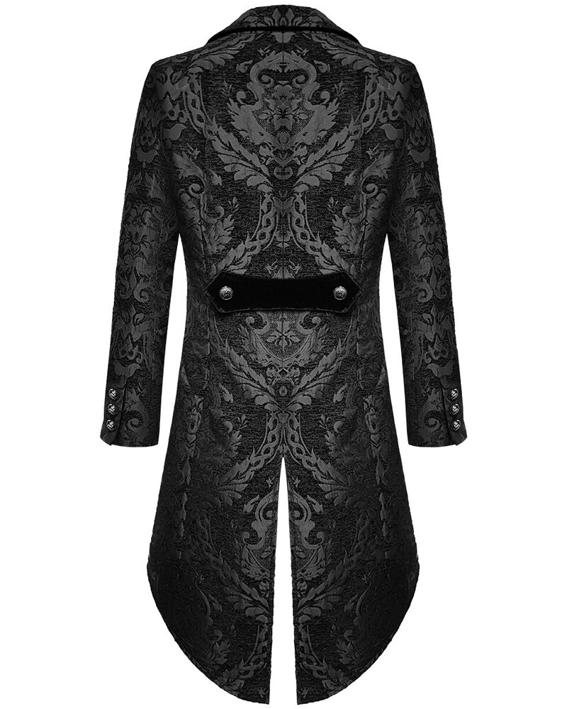 Gentleman Gothic Jacket with Brocade Design - Victor