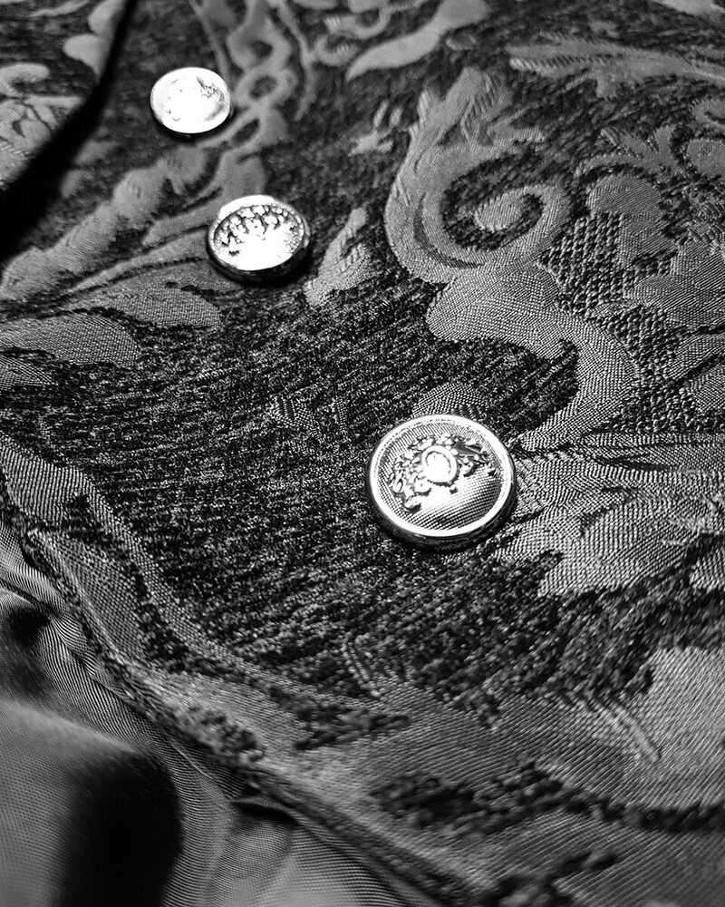 Gentleman Gothic Jacket with Brocade Design - Victor