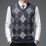Gentlemen's Spencer with Stylish Argyle Pattern - Felix