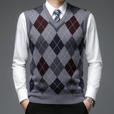 Gentlemen's Spencer with Stylish Argyle Pattern - Felix