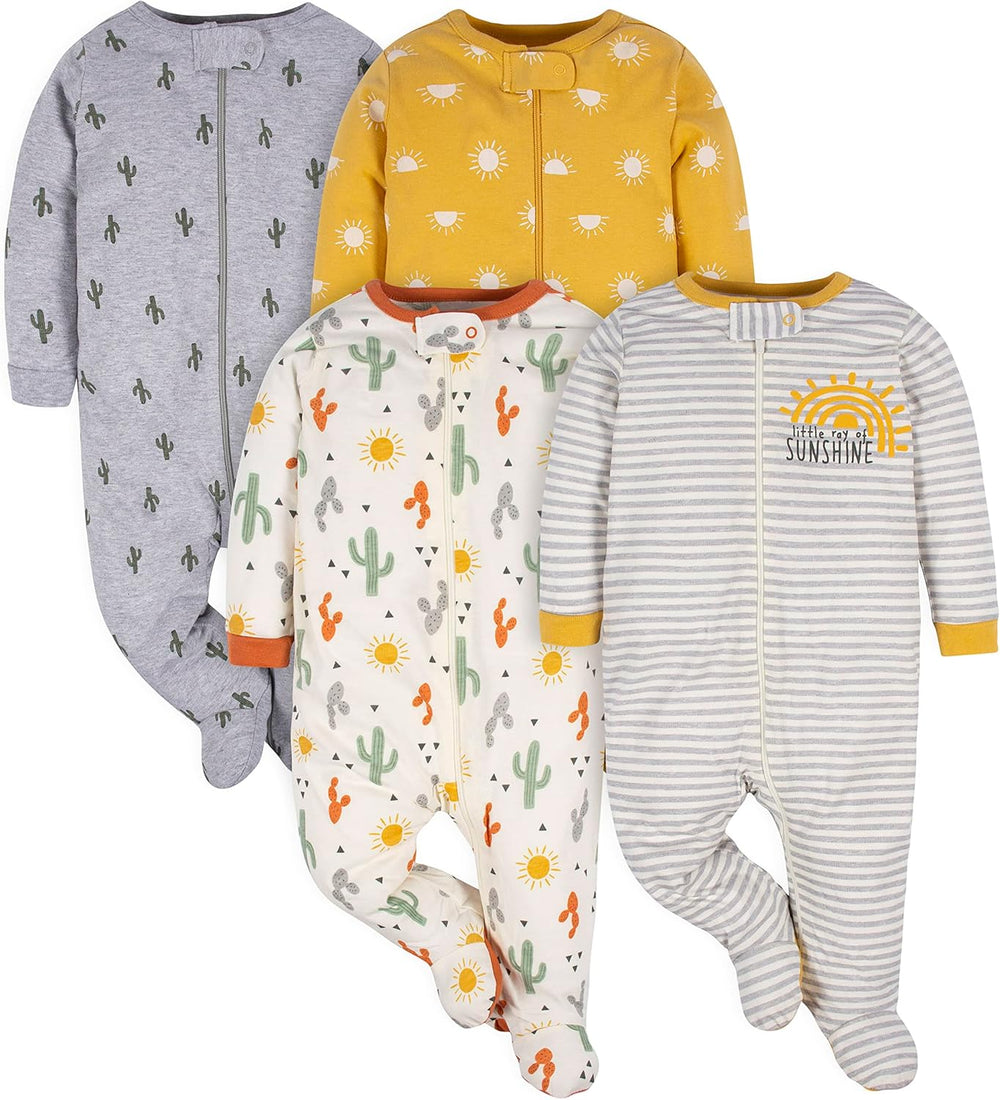Gerber Baby Boys' Footed Sleep & Play Pajamas - Cozy, Soft, and Durable Sleepwear
