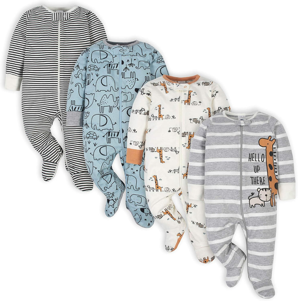 Gerber Baby Boys' Footed Sleep & Play Pajamas - Cozy, Soft, and Durable Sleepwear