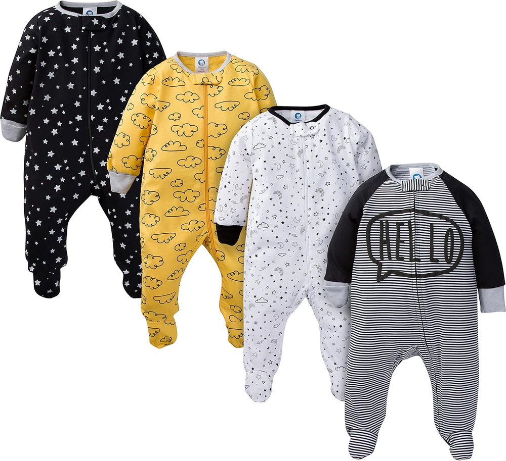 Gerber Baby Boys' Footed Sleep & Play Pajamas - Cozy, Soft, and Durable Sleepwear